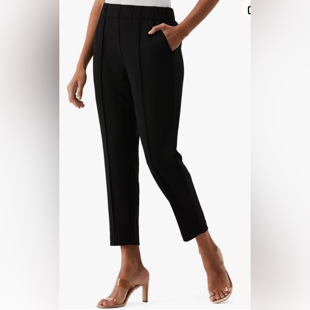 COPY - Rafaella Women's Comfort Cropped Pull On Pant w/ Stretch Crepe Fabric in…